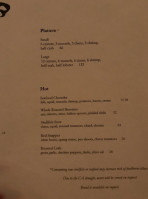 Bar Crudo menu