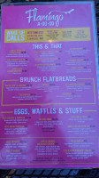 Flamingo A-go-go menu