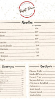 Popot's Diner menu