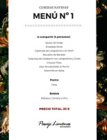 Pasaje Limones menu