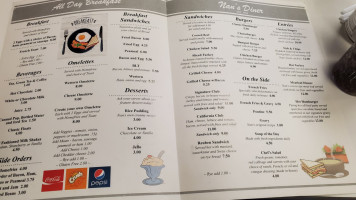 Nan's Coffee Bar menu