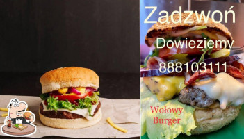 Wołowy Burger food