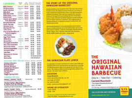 L&l Hawaiian Barbecue menu