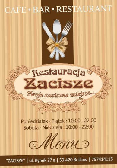 Zacisze Menu