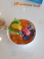 Orange Leaf Frozen Yogurt food