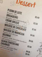 Brasil Arts Café menu