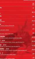 Konkret Pizza menu