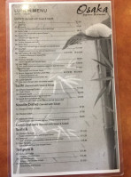 Matsu Sushi menu