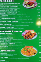 Naan N' Curry menu