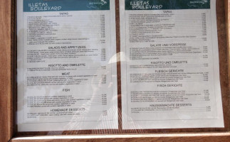 Illetas Boulevard menu