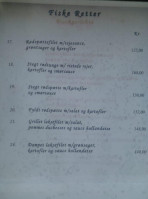 Landgangen menu