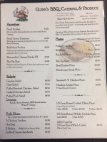 Glenn's Bbq And Produce menu