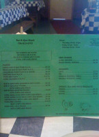 -b-que Shack menu