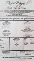 Davis Wayne's menu