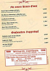 Schuetzenhaus menu