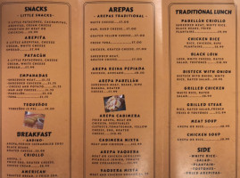 Antojitos De Venezuela menu