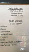 Naz Roti Palace menu