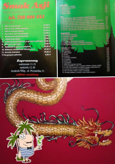 Smak Azji Anna Sendlakpham Menu