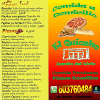 El Quiosco menu