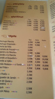 Cafetería PiraÑa menu