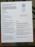 The Blue Door Kitchen And Inn menu