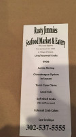 Rusty Jimmies Seafood Market Eatery menu