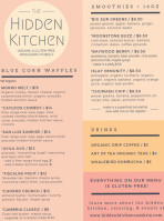 The Hidden Kitchen menu