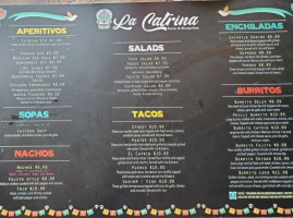 La Catrina Tacos Margaritas menu