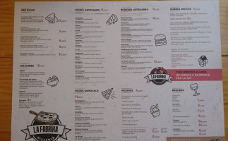 La Fabrika Pizzeria menu