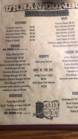 Urban Cowboy And Grill menu