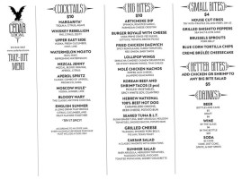 Cedar Local menu