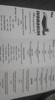 The Submarine menu