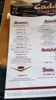 Caddy’s Chill Grill menu