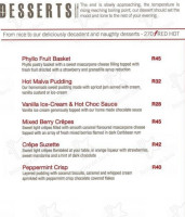 Fahrenheit Seafood And Grill Alberton menu