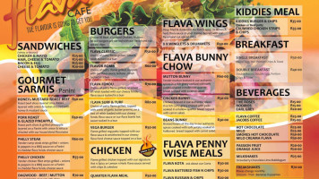 Flavar Cafe menu