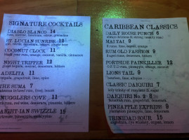 Portside Lounge menu