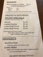 The Norse Horse Tavern menu