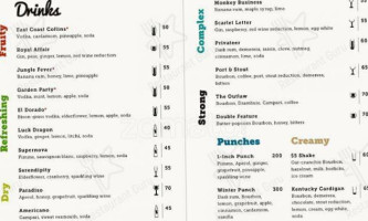 Lucky Shaker menu