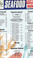 Sebastian Seafood menu