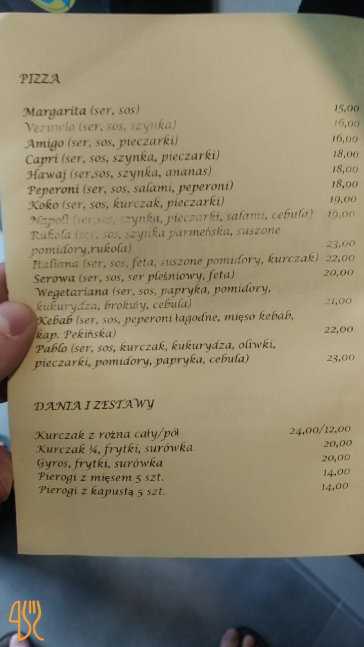 Pizzeria Don Pablo Menu
