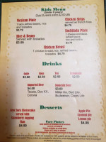 Caro's menu