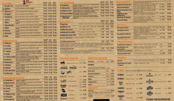 Pizzeria 105 Świdnik menu