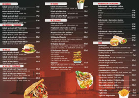 Istanbul Kebab menu