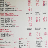 Turkish Kebab Menu