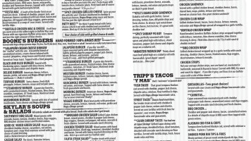 Hops N Drops menu