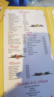 Casa García menu