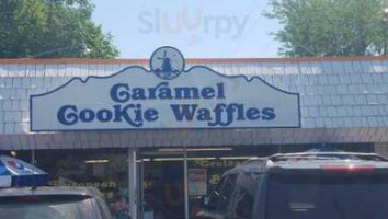 Caramel Cookie Waffles outside