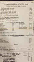 Franki's Pizza Pasta menu