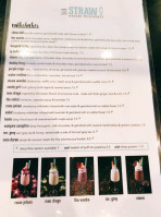 The Straw: Modern Milkshakes menu