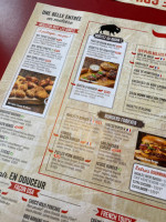 Buffalo Grill menu